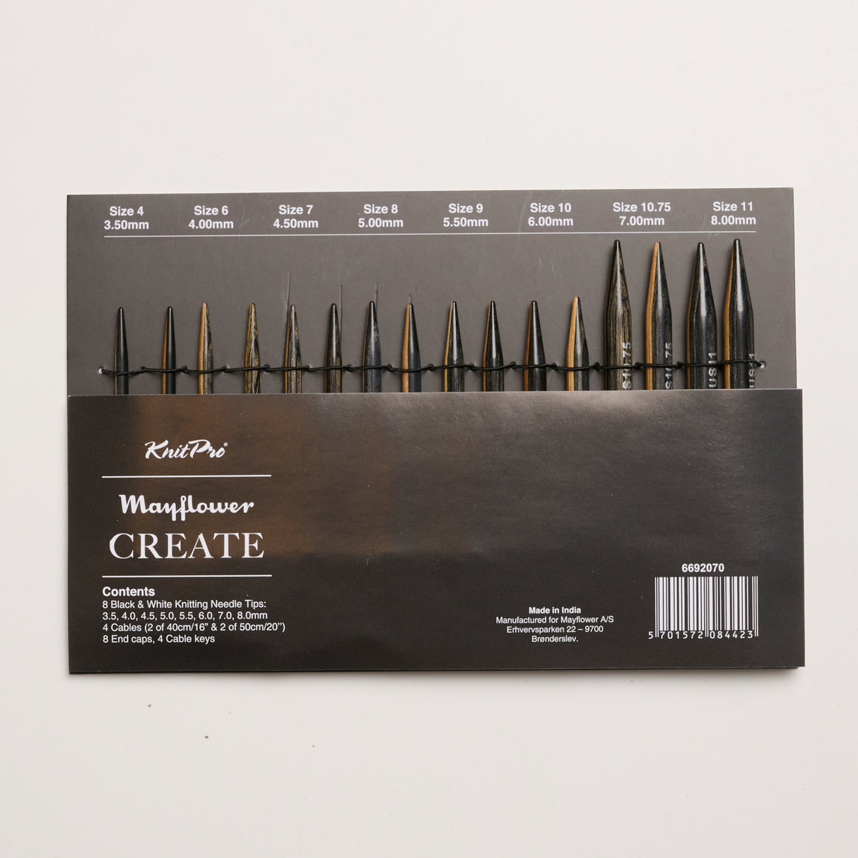 Mayflower Create Black & White Udskiftbar Rundpindesæt