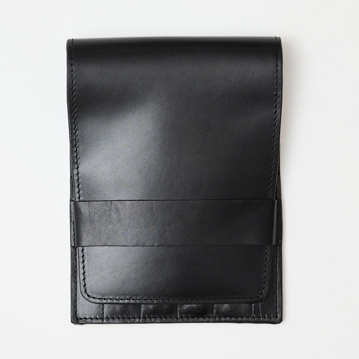 Skórzane etui na szydełka, czarne