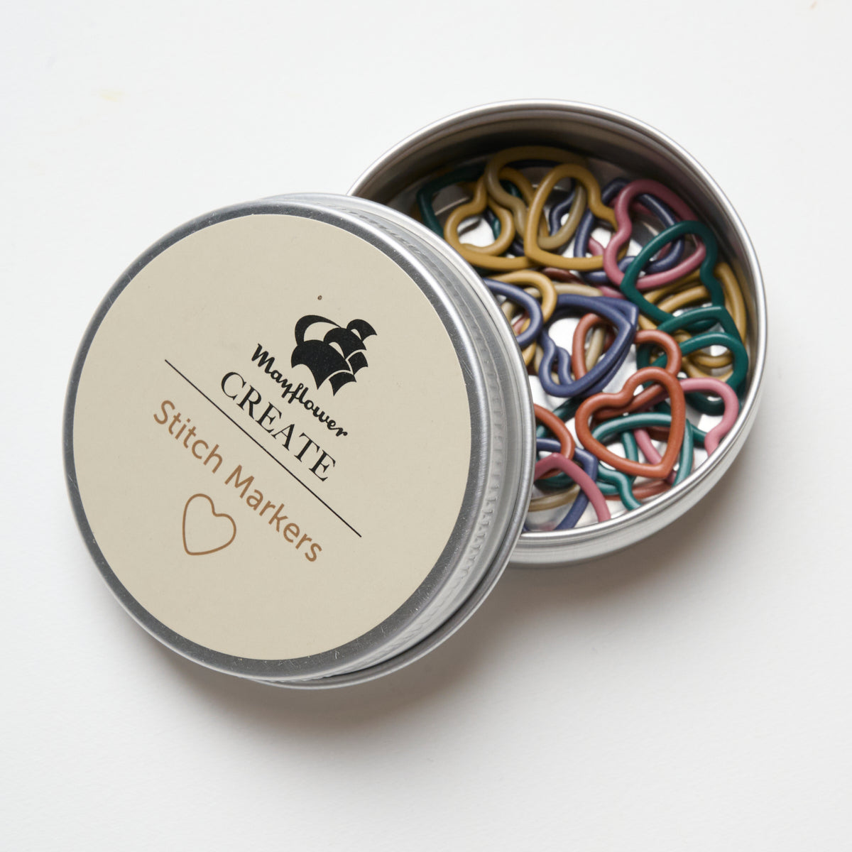 Mayflower Create, znaczniki oczek w kształce serduszek 42 szt. - Mix 2