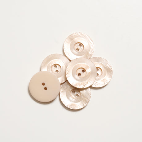 Mayflower Create, guziki marmurkowe różne kolory 6 szt / 23 mm