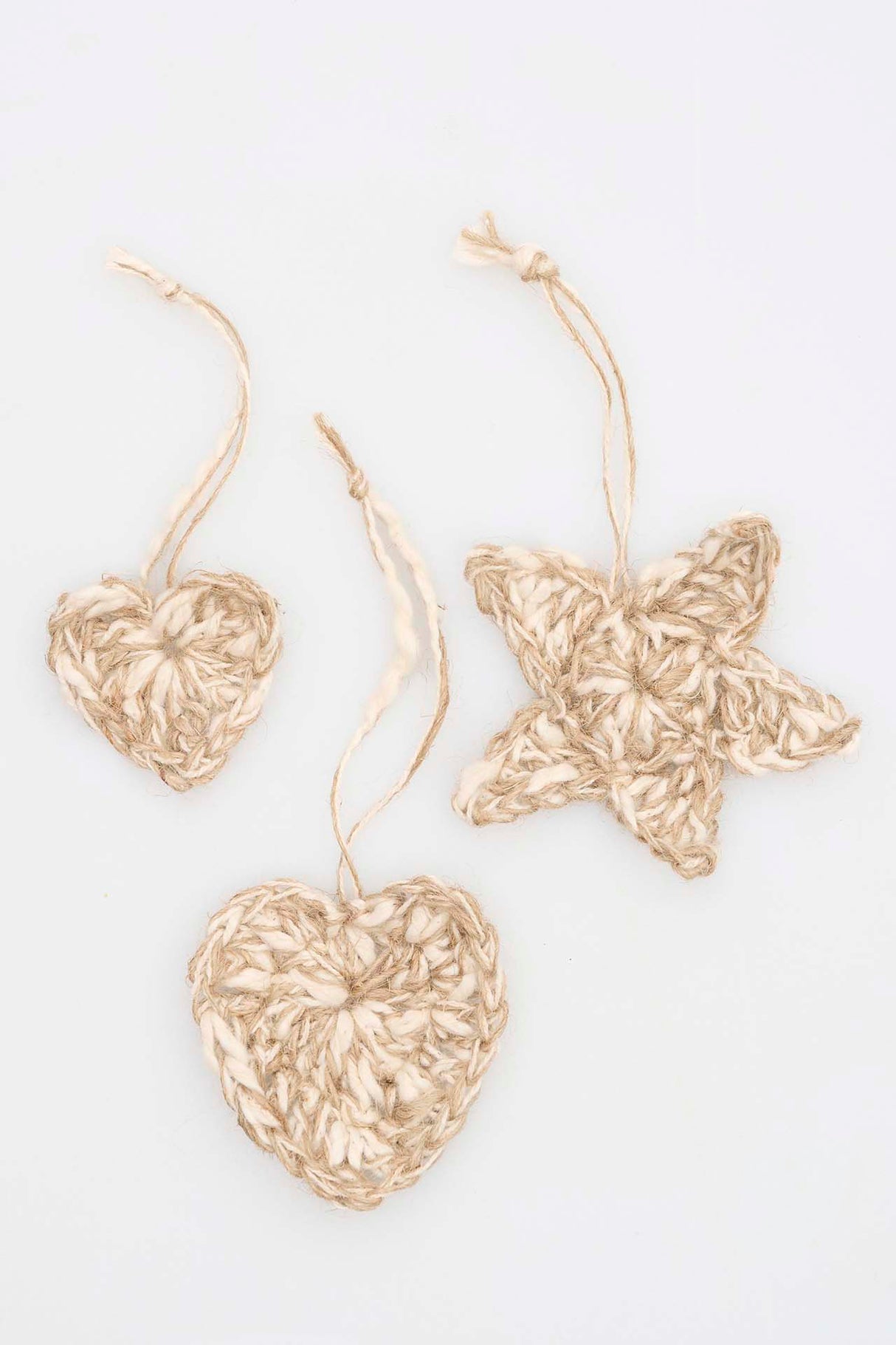 Szydełkowe zawieszki na prezent - Wzór