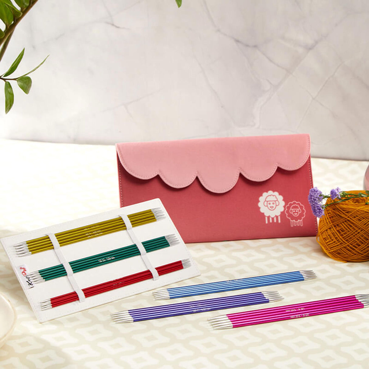 ZING zestaw drutów do skarpet 2,50-5,00 mm, 20 cm długie