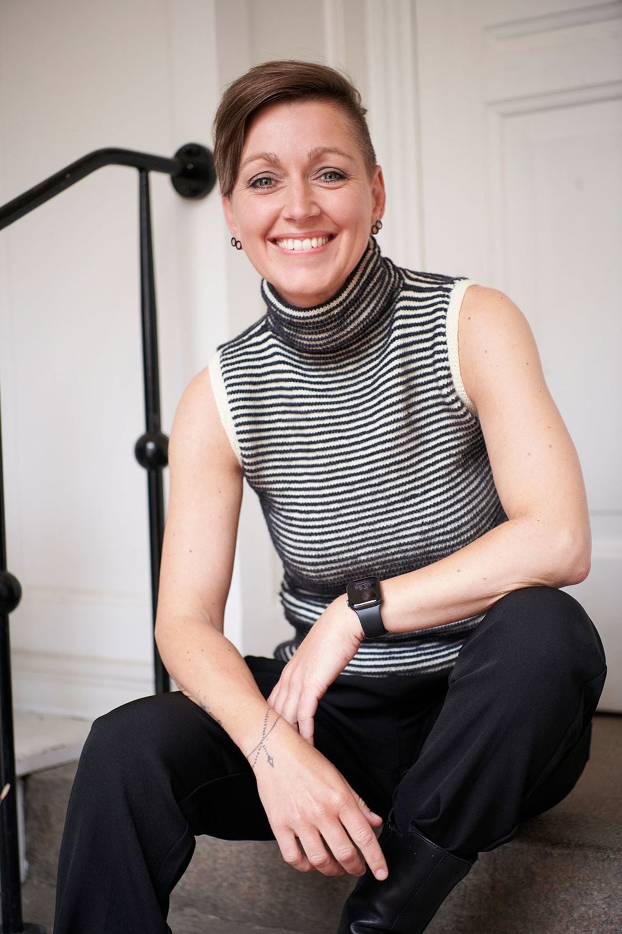 FR10 - Top z golfem w prążki