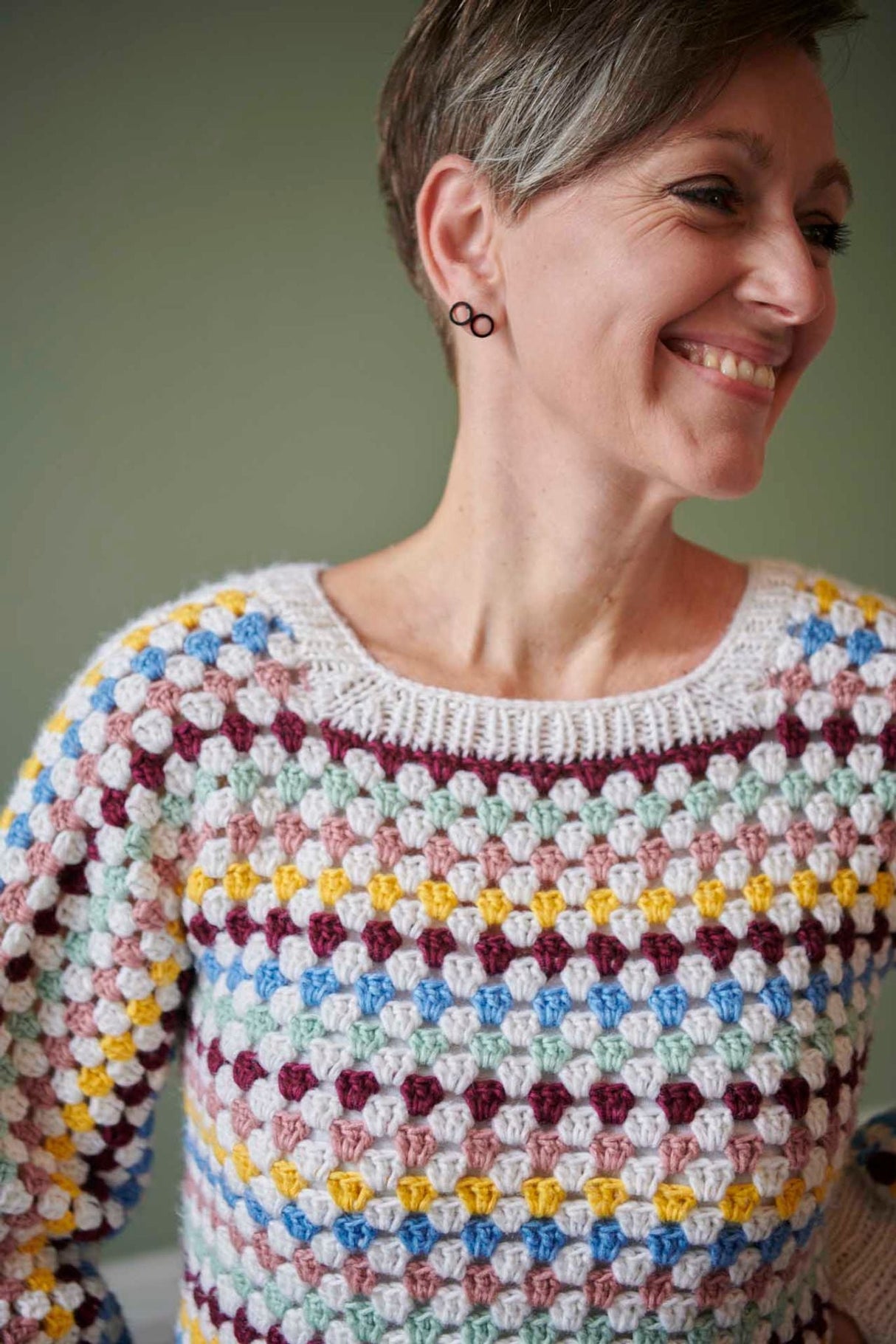 FR16 - szydełkowa bluzka w prążki