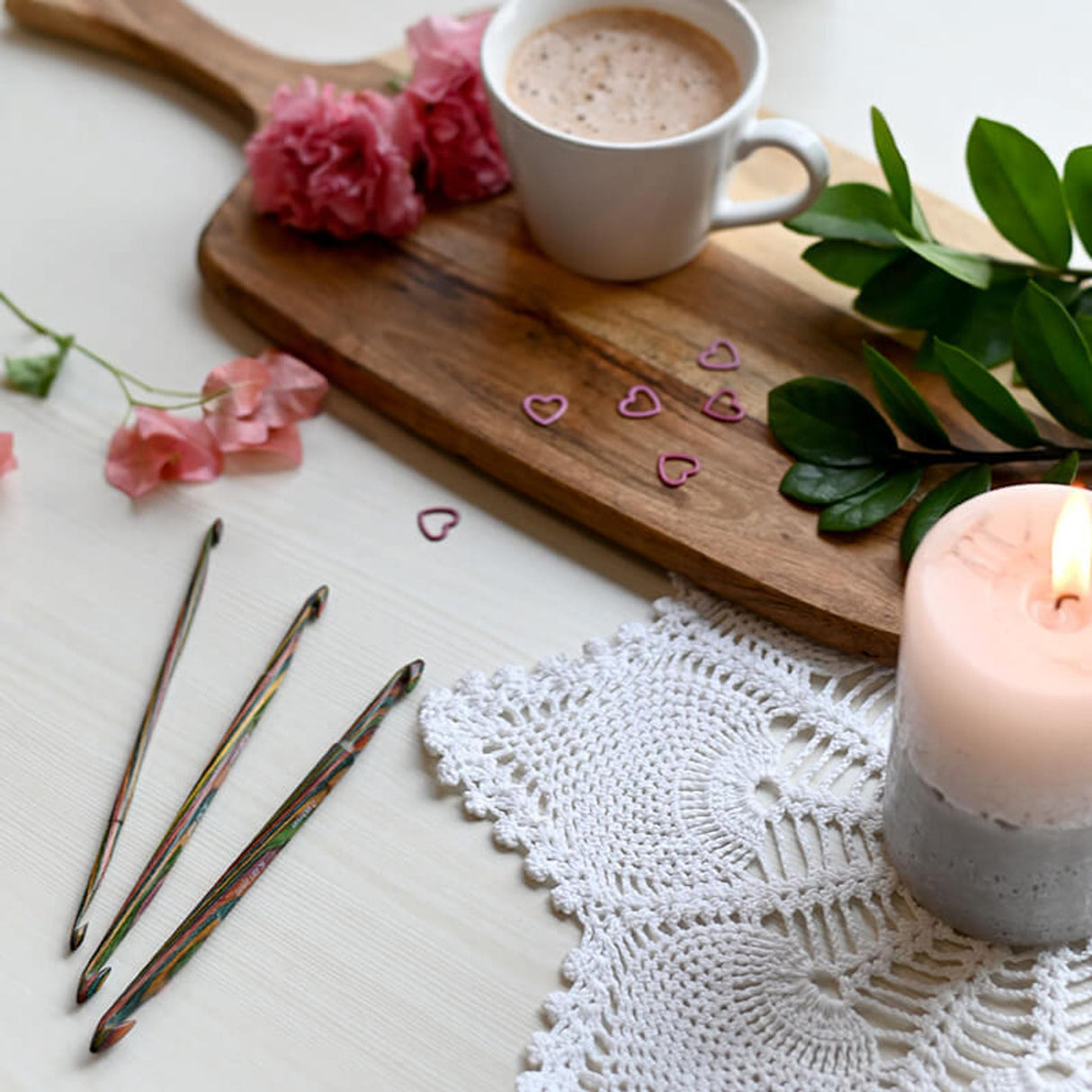 SYMFONIE dwustronne szydełko drewniane