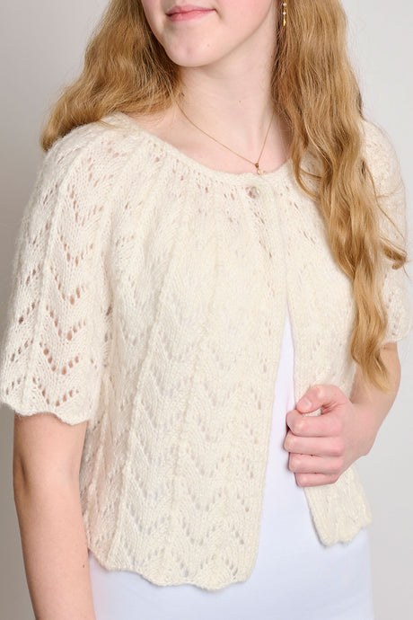 DN1 - Bolerko z ażurowym wzorem 