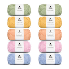 ANYDAY Cotton 8/4 Colorbag 10-pak