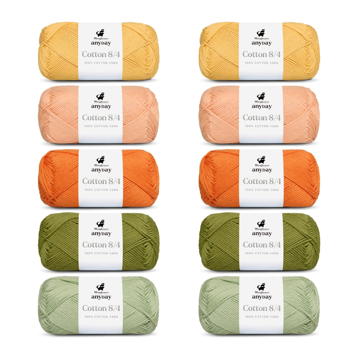 ANYDAY Cotton 8/4 Colorbag 10-sztuk/op.