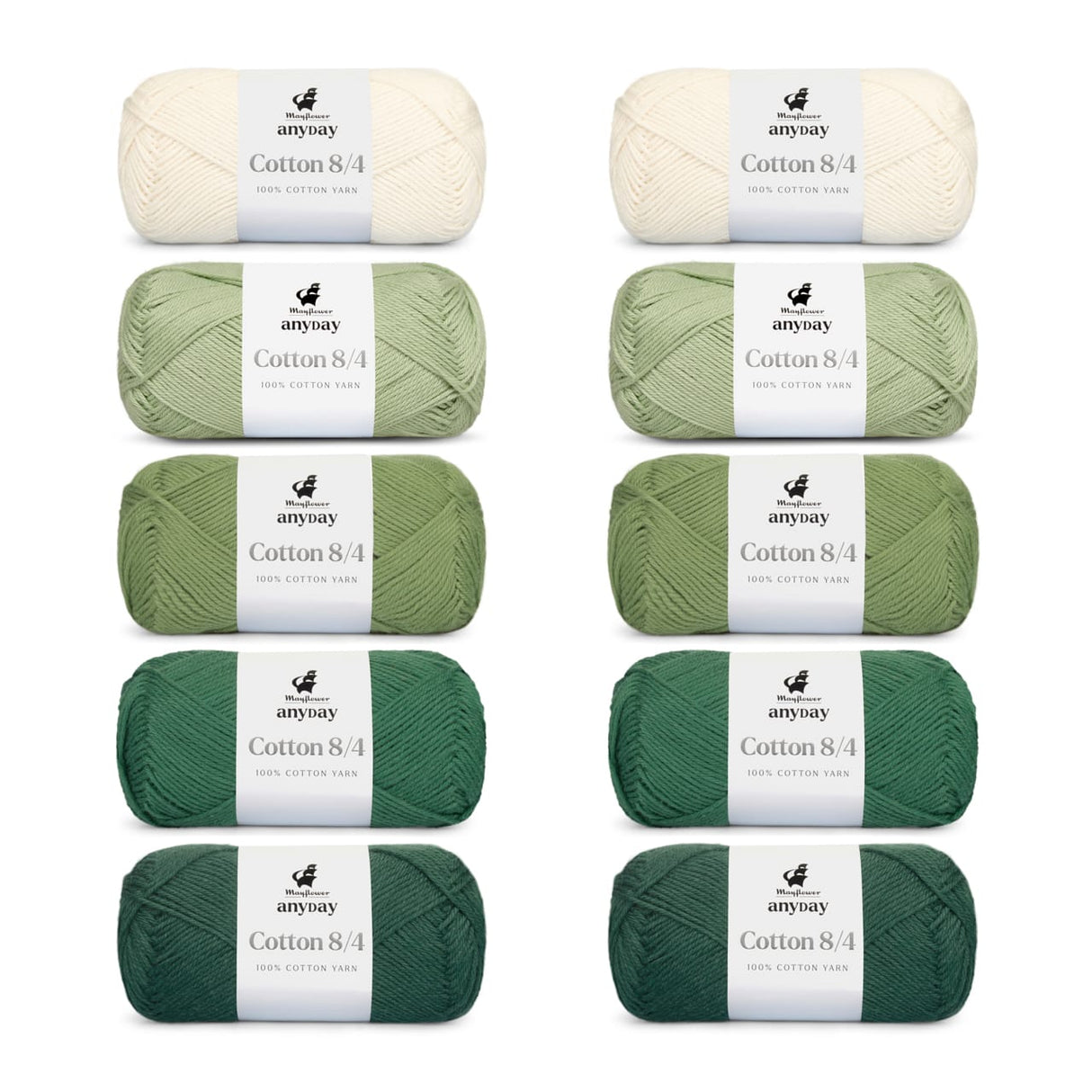 ANYDAY Cotton 8/4 Colorbag 10-sztuk/op.