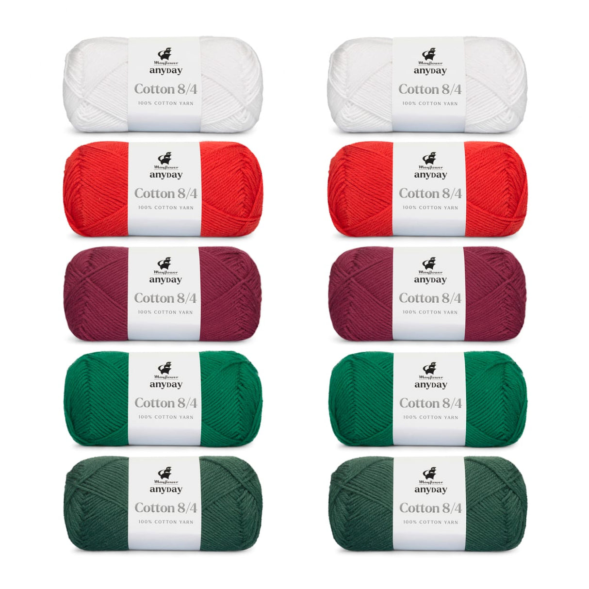 ANYDAY Cotton 8/4 Colorbag 10-sztuk/op.