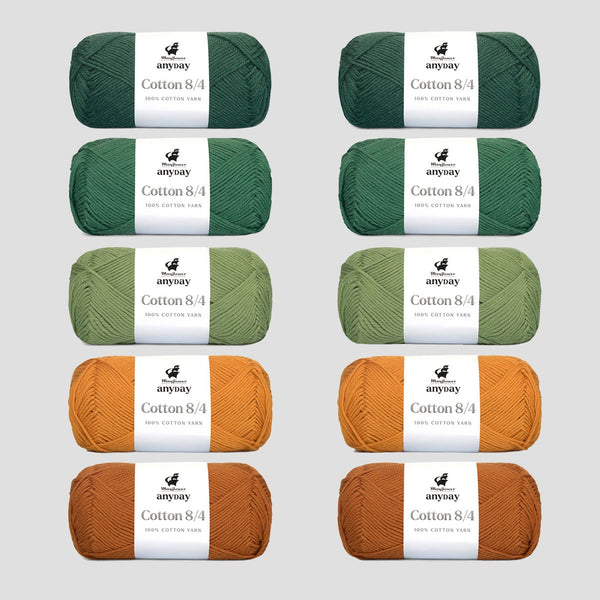 ANYDAY Cotton 8/4 Colorbag 10-sztuk/op.