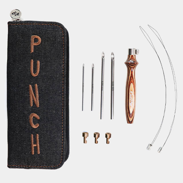 KnitPro The earthy kit, zestaw Punch Needle  2-5 mm